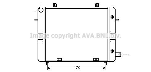 Prasco OL2158 Radiator, engine cooling OL2158