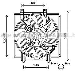 Prasco SU7515 Hub, engine cooling fan wheel SU7515