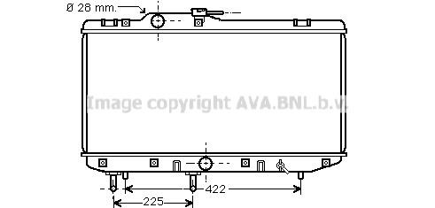 Prasco TO2151 Radiator, engine cooling TO2151