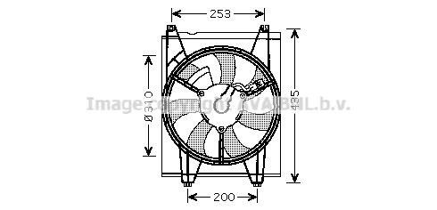 Prasco KA7513 Hub, engine cooling fan wheel KA7513