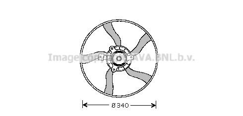 Prasco CN7532 Hub, engine cooling fan wheel CN7532
