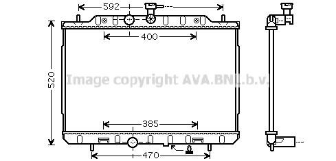 Prasco DN2292 Radiator, engine cooling DN2292