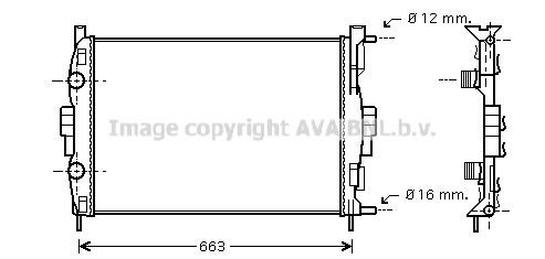 Prasco RT2307 Radiator, engine cooling RT2307