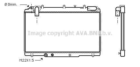 Prasco RT2240 Radiator, engine cooling RT2240