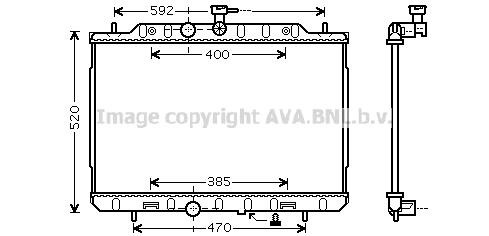 Prasco DN2291 Radiator, engine cooling DN2291