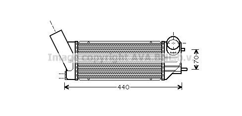 Prasco PEA4279 Intercooler, charger PEA4279