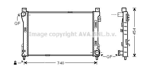 Prasco MS2288 Radiator, engine cooling MS2288