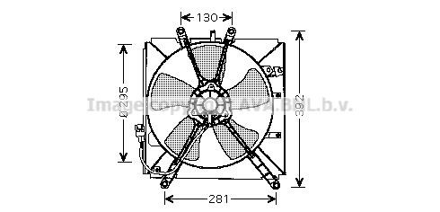 Prasco TO7512 Hub, engine cooling fan wheel TO7512