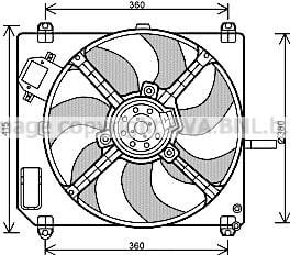 Prasco FT7551 Hub, engine cooling fan wheel FT7551