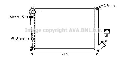 Prasco CNA2103 Radiator, engine cooling CNA2103