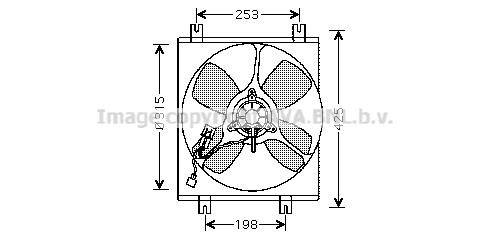Prasco MT7505 Hub, engine cooling fan wheel MT7505