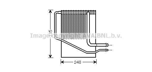 Prasco CRV099 Air conditioner evaporator CRV099