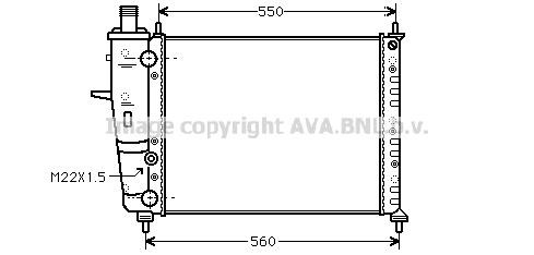 Prasco FTA2159 Radiator, engine cooling FTA2159