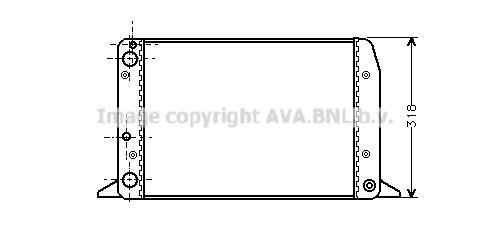 Prasco AI2104 Radiator, engine cooling AI2104