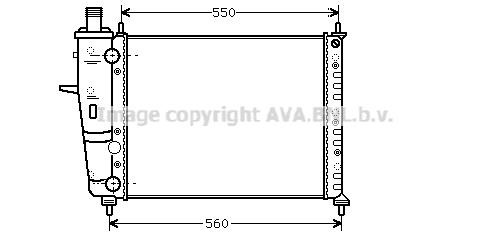 Prasco FTA2233 Radiator, engine cooling FTA2233