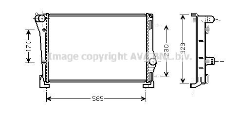 Prasco FTA2279 Radiator, engine cooling FTA2279