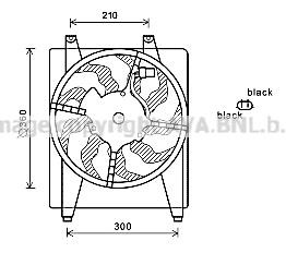 Prasco HY7544 Hub, engine cooling fan wheel HY7544