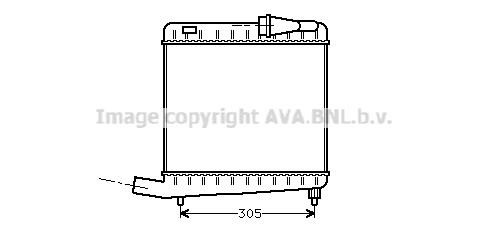 Prasco VO4045 Intercooler, charger VO4045