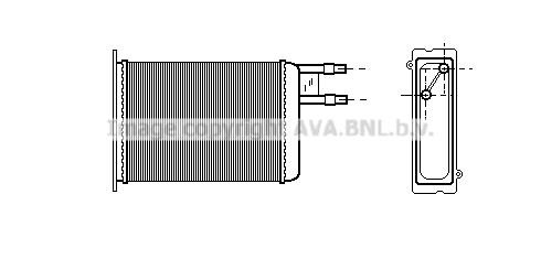 Prasco CN6128 Heat exchanger, interior heating CN6128