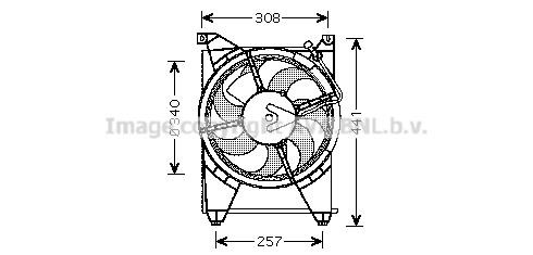 Prasco HY7514 Hub, engine cooling fan wheel HY7514