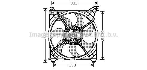 Prasco HY7508 Hub, engine cooling fan wheel HY7508