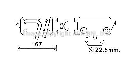 Prasco BW3396 Oil cooler BW3396