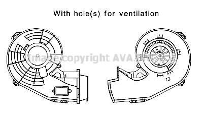 Prasco OL8642 Cabin ventilation motor OL8642