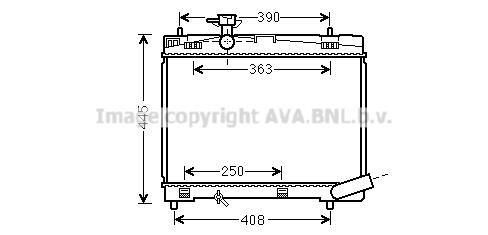 Prasco TO2663 Radiator, engine cooling TO2663