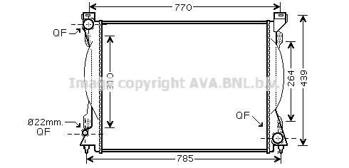 Prasco AI2230 Radiator, engine cooling AI2230