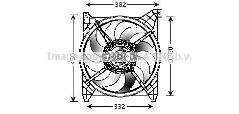 Prasco HY7505 Hub, engine cooling fan wheel HY7505