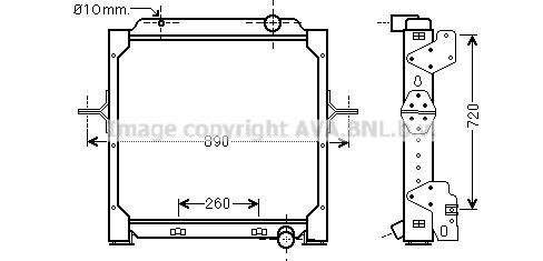 Prasco RE2083 Radiator, engine cooling RE2083