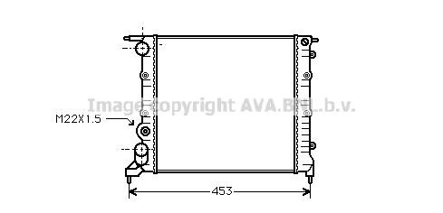 Prasco RT2121 Radiator, engine cooling RT2121