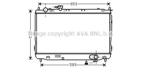 Prasco KAA2084 Radiator, engine cooling KAA2084