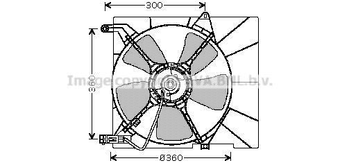 Prasco DW7514 Hub, engine cooling fan wheel DW7514