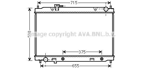 Prasco DN2396 Radiator, engine cooling DN2396