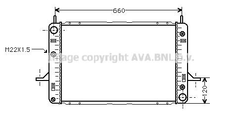 Prasco FD2121 Radiator, engine cooling FD2121