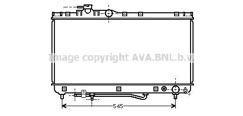 Prasco TO2304 Radiator, engine cooling TO2304