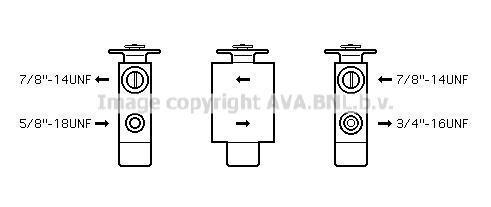Prasco MS1101 Air conditioner expansion valve MS1101