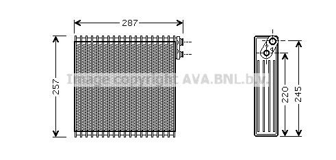 Prasco TOV294 Air conditioner evaporator TOV294