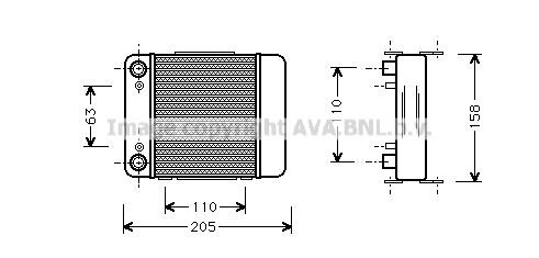 Prasco AI3147 Oil cooler AI3147