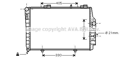 Prasco MSA2337 Radiator, engine cooling MSA2337