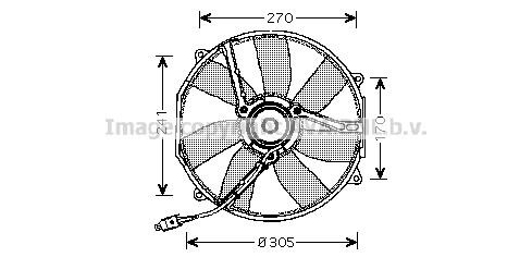 Prasco MS7512 Hub, engine cooling fan wheel MS7512