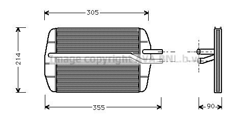 Prasco FD6216 Heat exchanger, interior heating FD6216