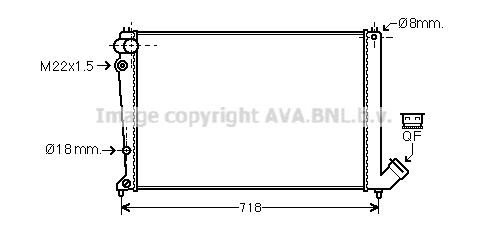 Prasco CNA2107 Radiator, engine cooling CNA2107