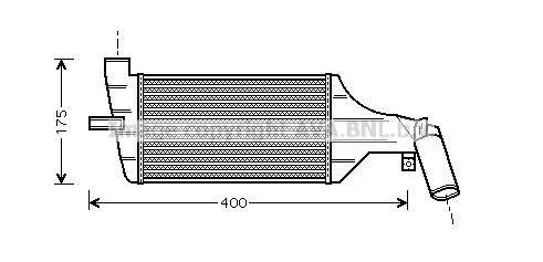 Prasco OLA4325 Intercooler, charger OLA4325