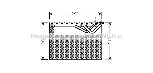 Prasco PEV278 Air conditioner evaporator PEV278