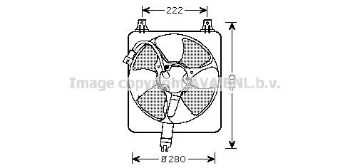 Prasco HD7528 Hub, engine cooling fan wheel HD7528