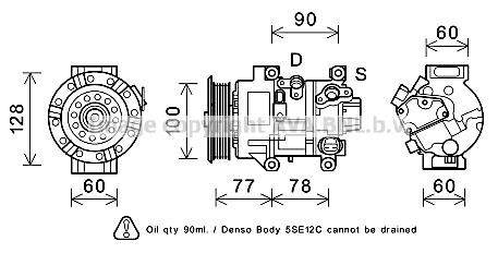 Prasco TOK584 Compressor, air conditioning TOK584