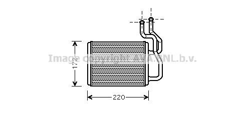 Prasco KA6088 Heat exchanger, interior heating KA6088