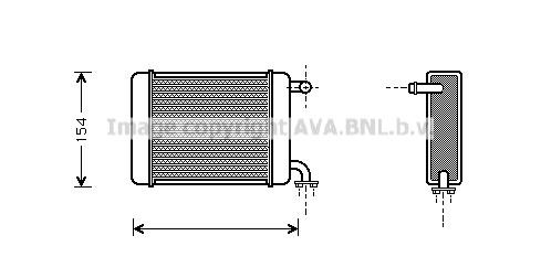 Prasco DN6072 Heat exchanger, interior heating DN6072